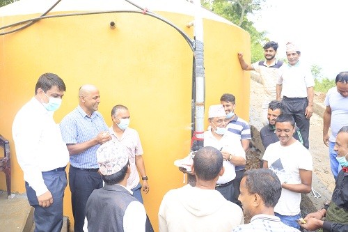 गल्याङमा लिफ्टिङ खानेपानी आयोजना सम्पन्न 