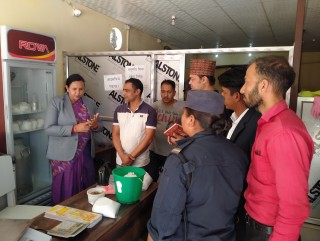 वालिङमा बजार अनुगमन