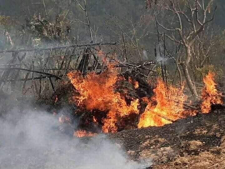 आगलागि प्रभावितहरुलाई पर्वत समाज जापानको एक लाख आर्थिक सहयोग