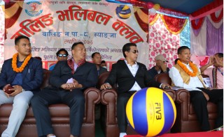 वालिङमा भलिबल प्रतियोगिता सुरु
