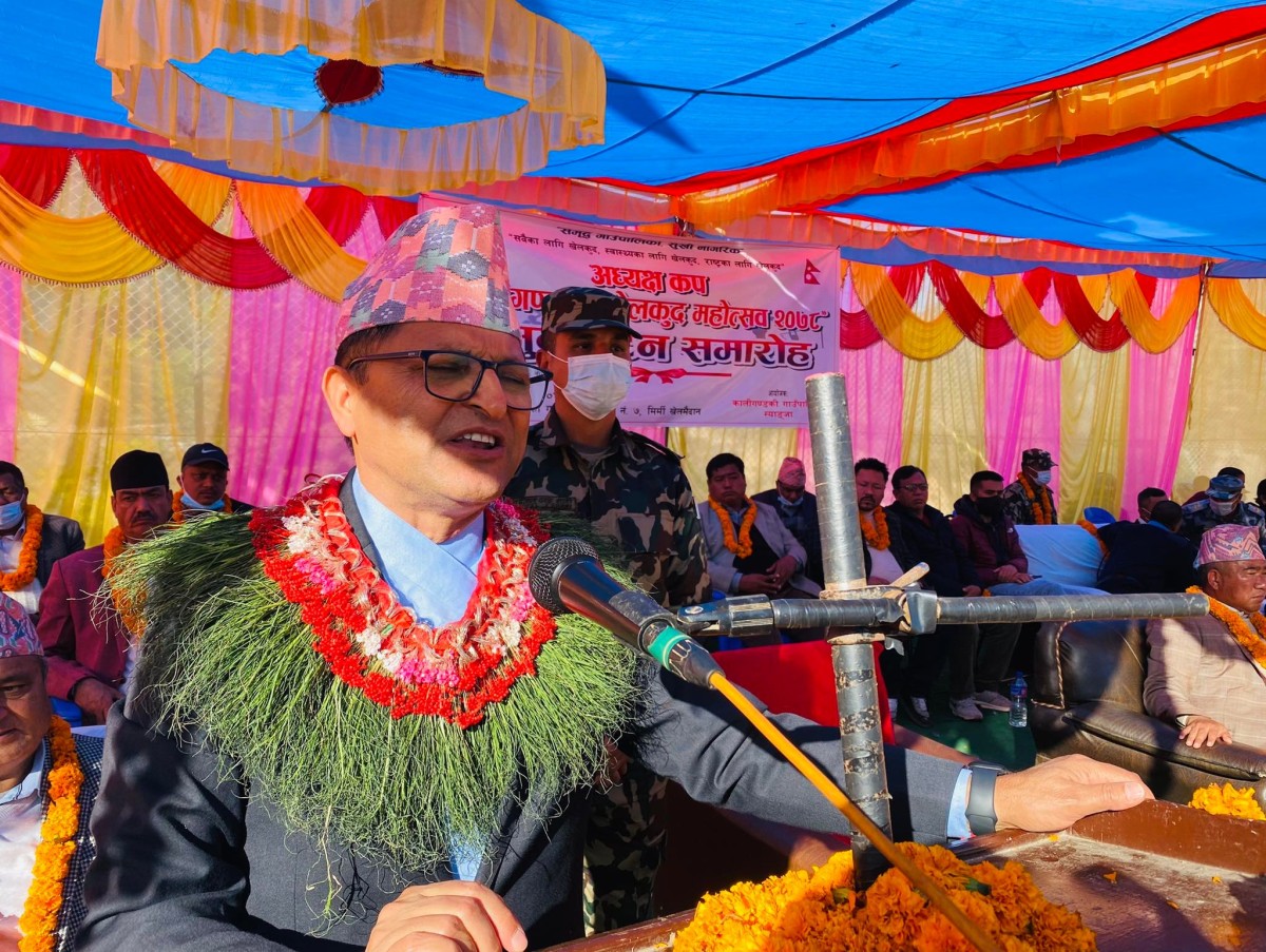 खेललाई व्यवसायी बनाऔं:  राष्ट्रिय सभा अध्यक्ष तिमिल्सिना