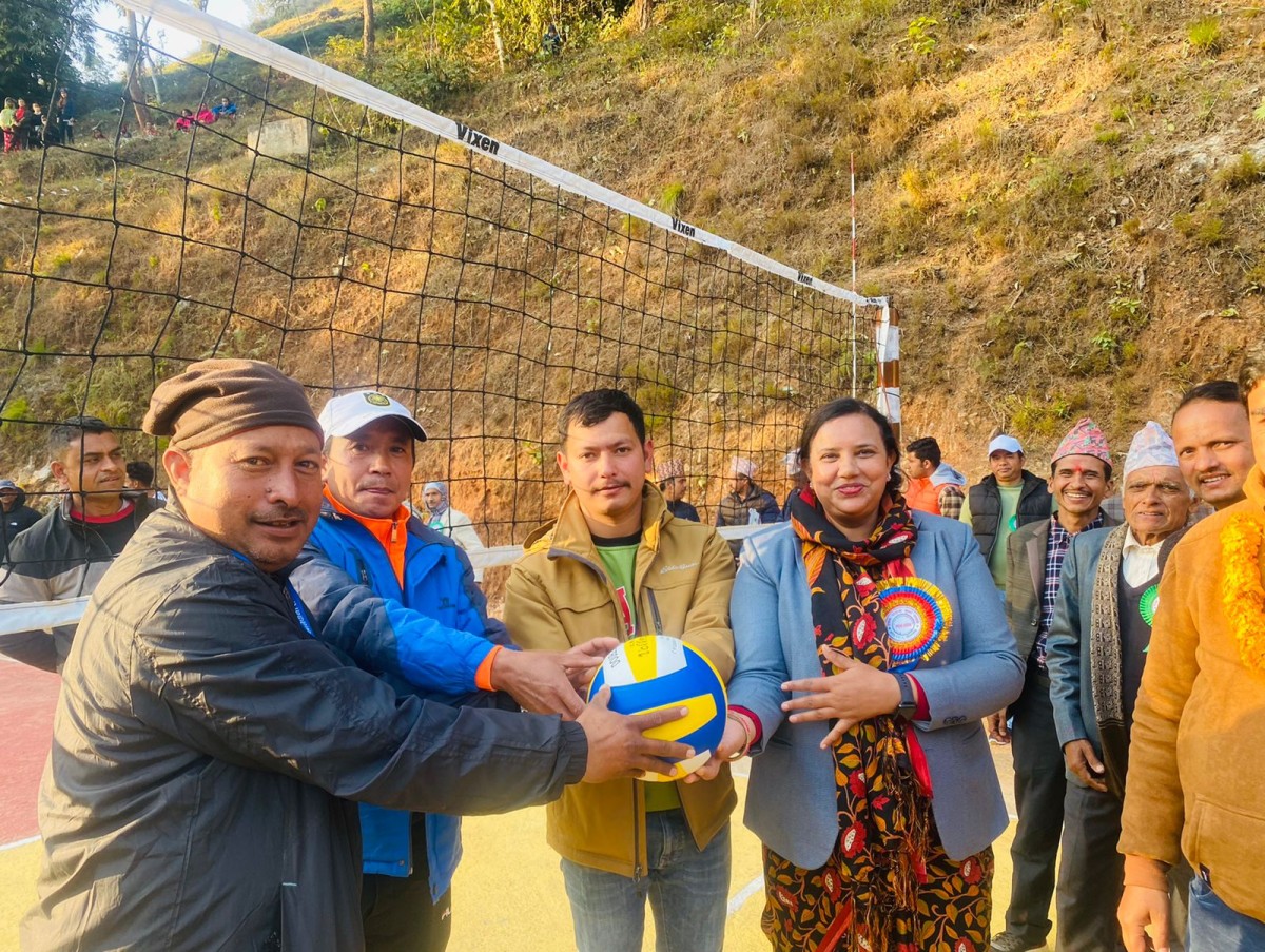 वालिङमा पूरुष भलिबल प्रतियोगिता कार्यक्रम  सुरु