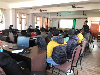 वालिङमा  अनलाईन घरनक्सा पास प्रणाली  सम्बन्धी प्रशिक्षण
