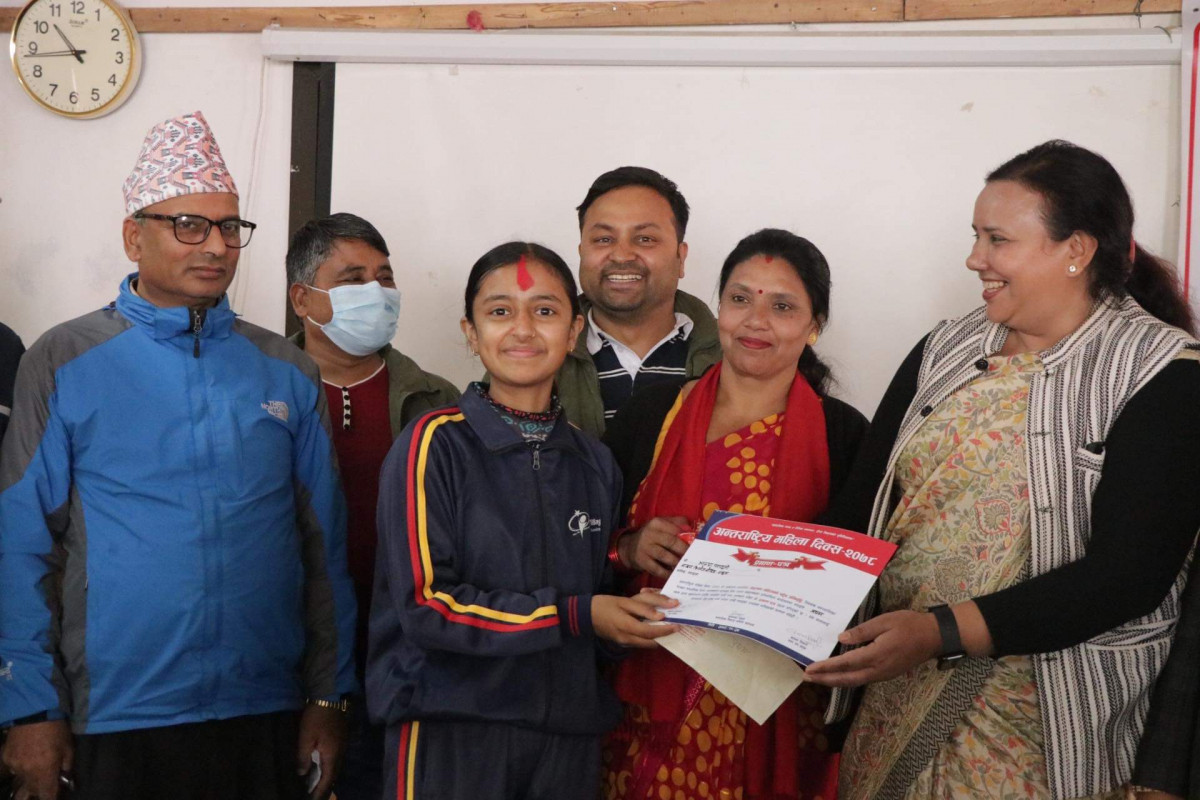 वालिङमा महिला दिवसमा वक्तृत्वकला प्रतियोगिता