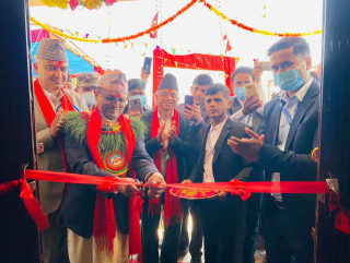 राष्ट्रिय सभाका अध्यक्षद्वारा विहादी गाउँपालिकाको प्रशासनिक भवन उद्घाटन