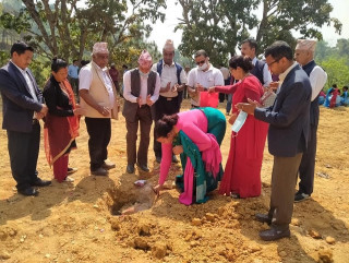 पाँच स्वास्थ्य संस्थाको भवन निर्माण हुँदै, जगतभञ्ज्याङमा शिलान्यास