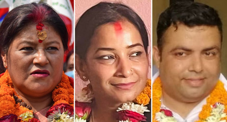गठबन्धनका साझा उम्मेदवार : श्रीमती, छोरी र छोरा