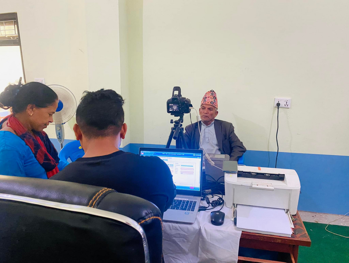 पैयूँका सात वटै वडाबाट राष्ट्रिय परिचय पत्र बनाउन सुरु