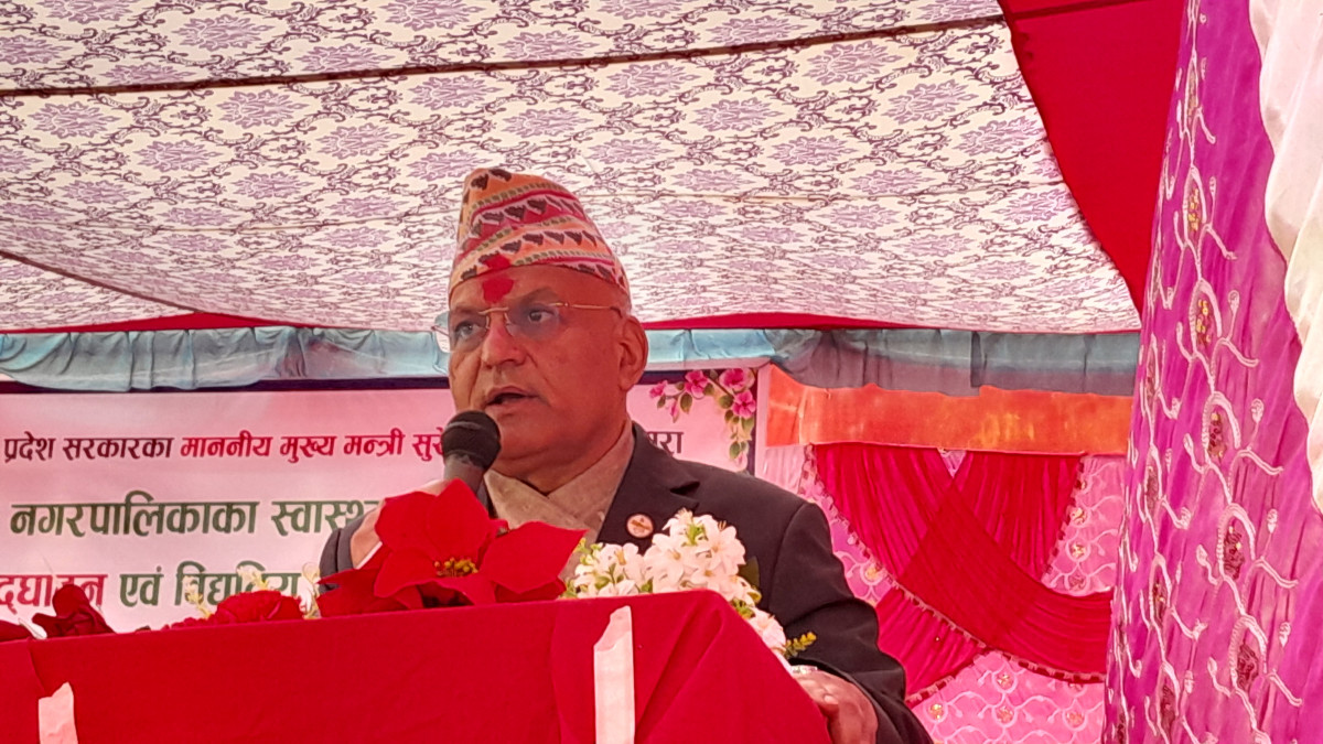 गण्डकी प्रदेशले स्वास्थ्यलाई प्राथमिकता दिएको छः मुख्य मन्त्री पाण्डे