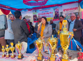 पर्वतको विहादीमा  राष्ट्रपति रनिङ शिल्ड प्रतियोगिता सुरु