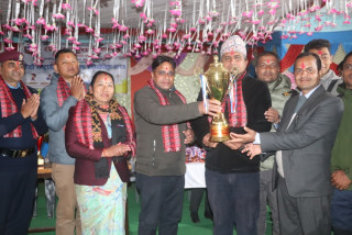 रामपुरमा सम्पन्न राष्ट्रपति रनिङ्ग शिल्ड प्रतियोगिताको उपाधी रामतुलसी माविलाई