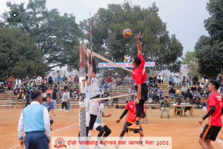 चापाकोटमा जारी भलिबलमा स्याङ्जाद्वारा विजयी सुरुवात
