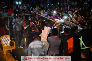 भलिबल प्रतियोगिताले रौनकता ल्यायो, चापाकोट महोत्सव सफलोन्मुख