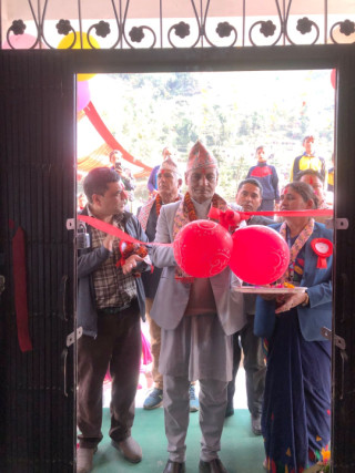 पैयूँ गाउँपालिका वडा नम्बर ६ को वडा कार्यालय भवन उद्घाटन