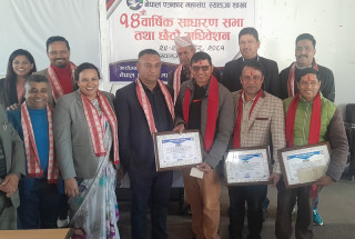स्याङ्जामा तीन पत्रकारलाई सम्मान