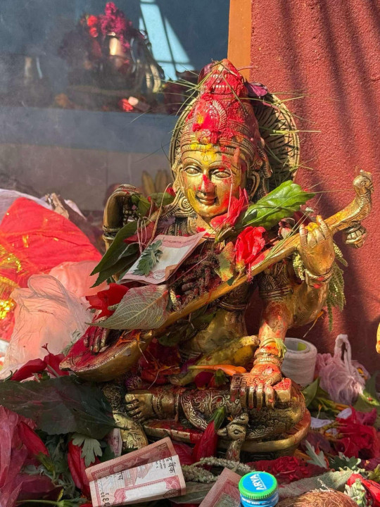 श्री पञ्चमीको अवसरमा पैयूँका दुई विद्यालयमा सरस्वती मूर्ति स्थापना