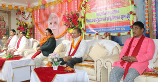 वालिङमा शिवध्वजारोहण एवम् स्नेह मिलन