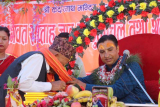 वालिङमा जारी धार्मिक अनुष्ठानमा दानदाताहरुको लहर