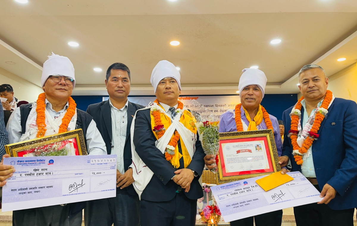 कञ्चन पत्रकारिता पुरस्कार–२०८३ बाट पत्रकार जिटी सम्मानित